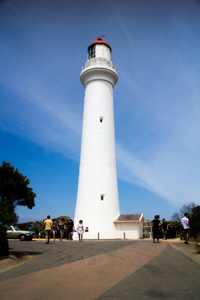 We saw the lighthouse from Round the Twist, and got a parking ticket.